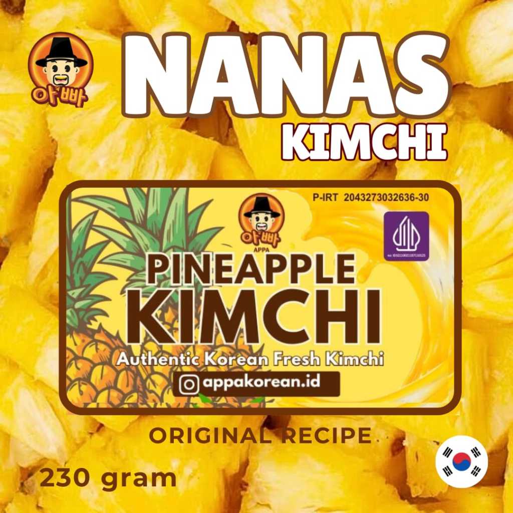 

PINEAPPLE KIMCHI / NANAS KIMCHI ( FRESH ) APPA KOREAN 230gr