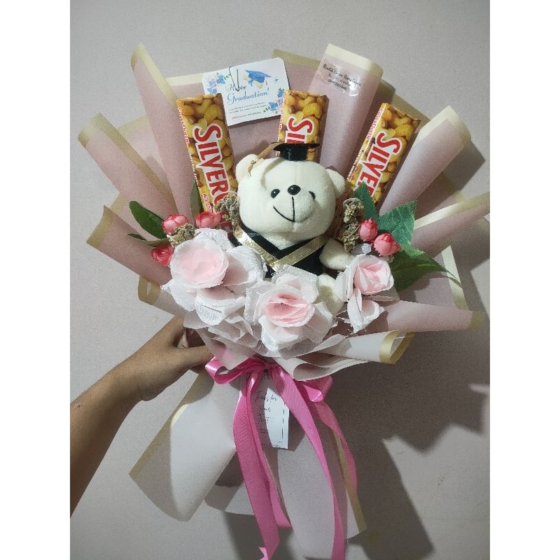 Buket Wisuda Boneka coklat