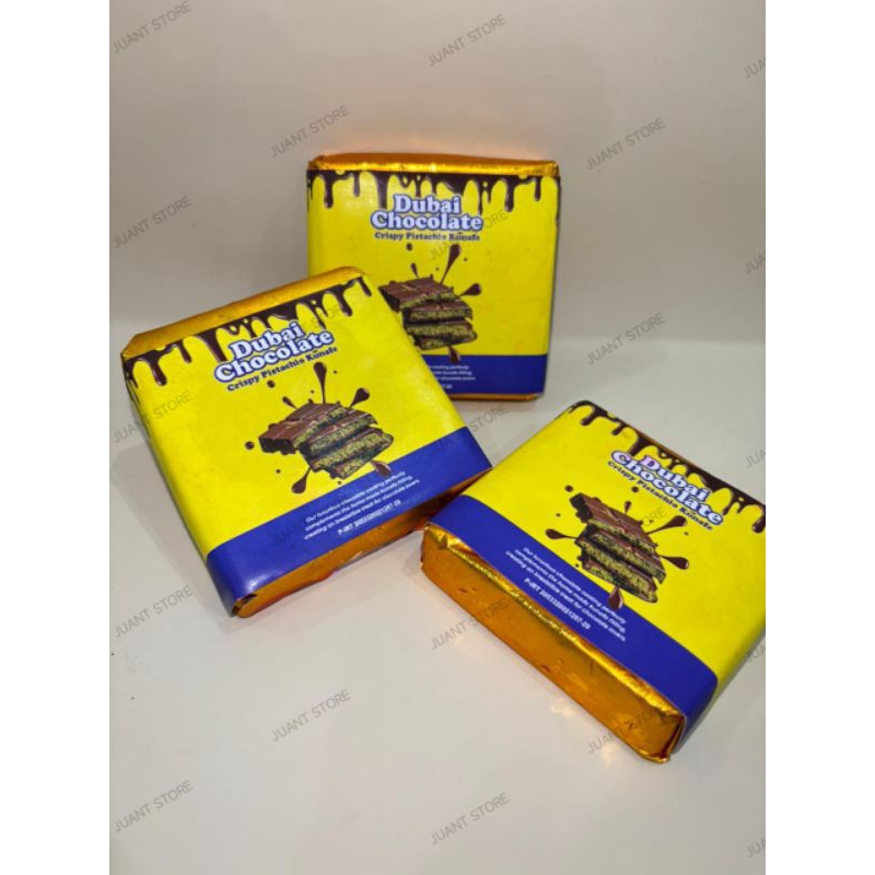 

Cokelat Dubai Pistachio Kunafe 130 Gr | Size Tanggung