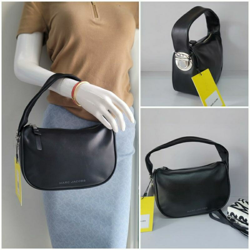 tas Mj the Pushlock mini hobo bag,Black.