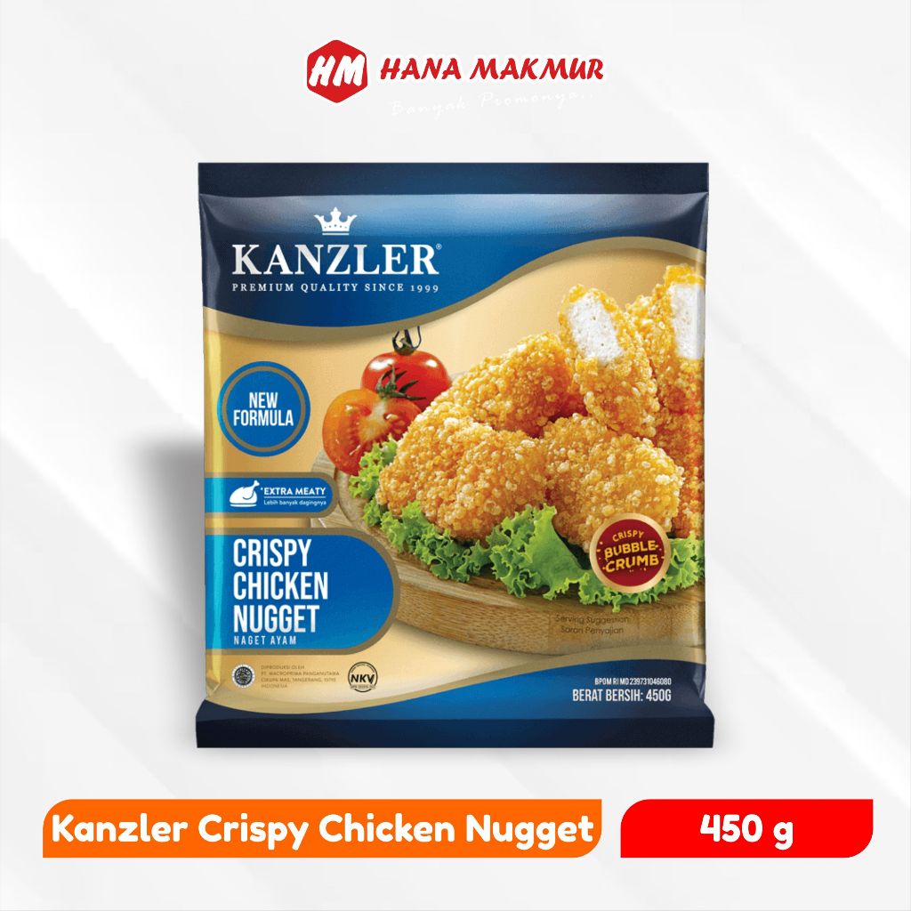 

Kanzler Crispy Chicken Nuget 450g / Kanzler Nuggets Crispy