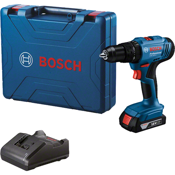 Mesin Bor Cas Tembok Baterai BOSCH GSB 183 - LI Cordless Impact Drill / Driver POWER STORE INDONESIA