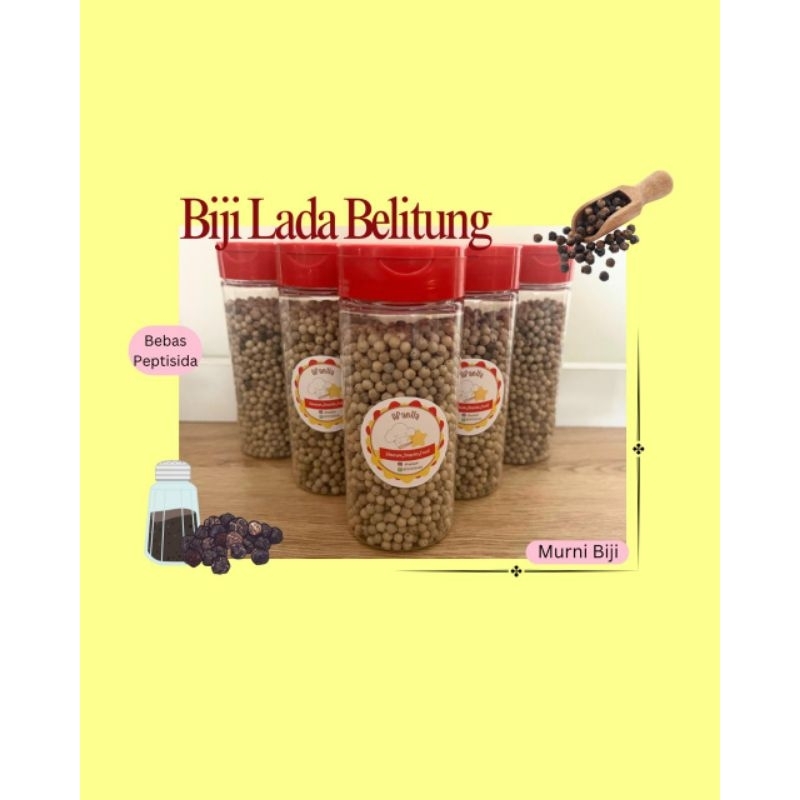 

Biji Sahang Belitung/biji Lada/biji Merica putih Jar Plastik