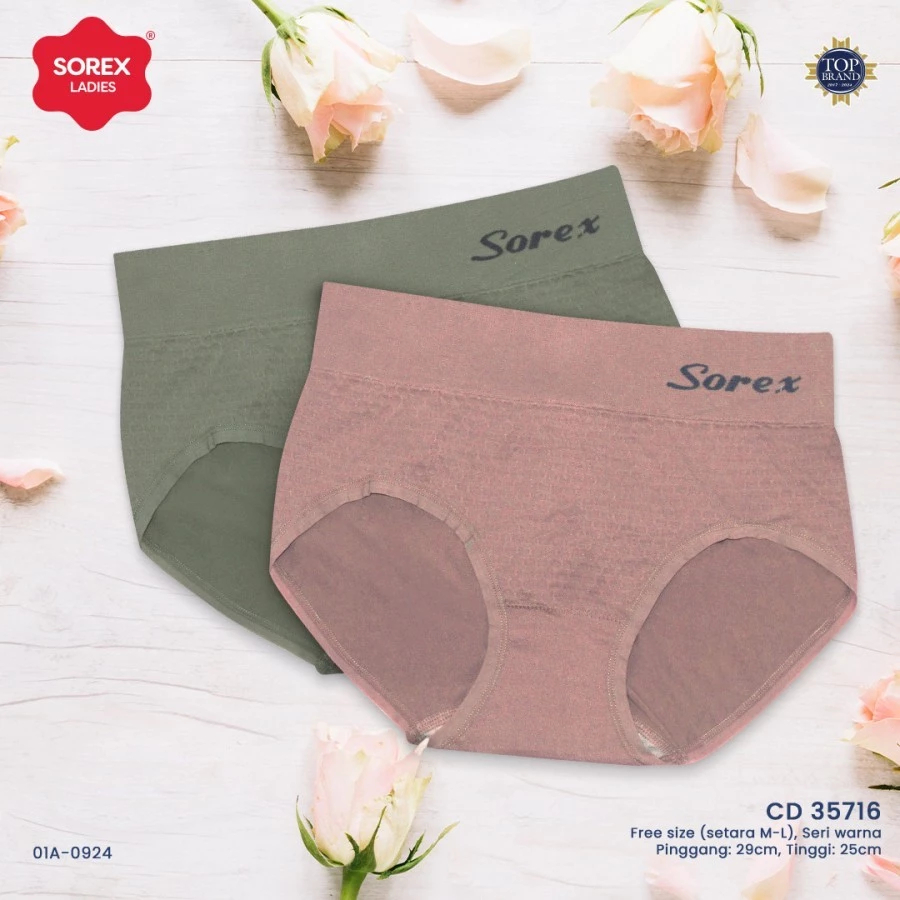 Ay00 YANTI98 - CD SOREX RAJUT BODY 35716 SOREX - SOREX CELANA DALAM WANITA RAJUT MICROFIBER CD SEMI