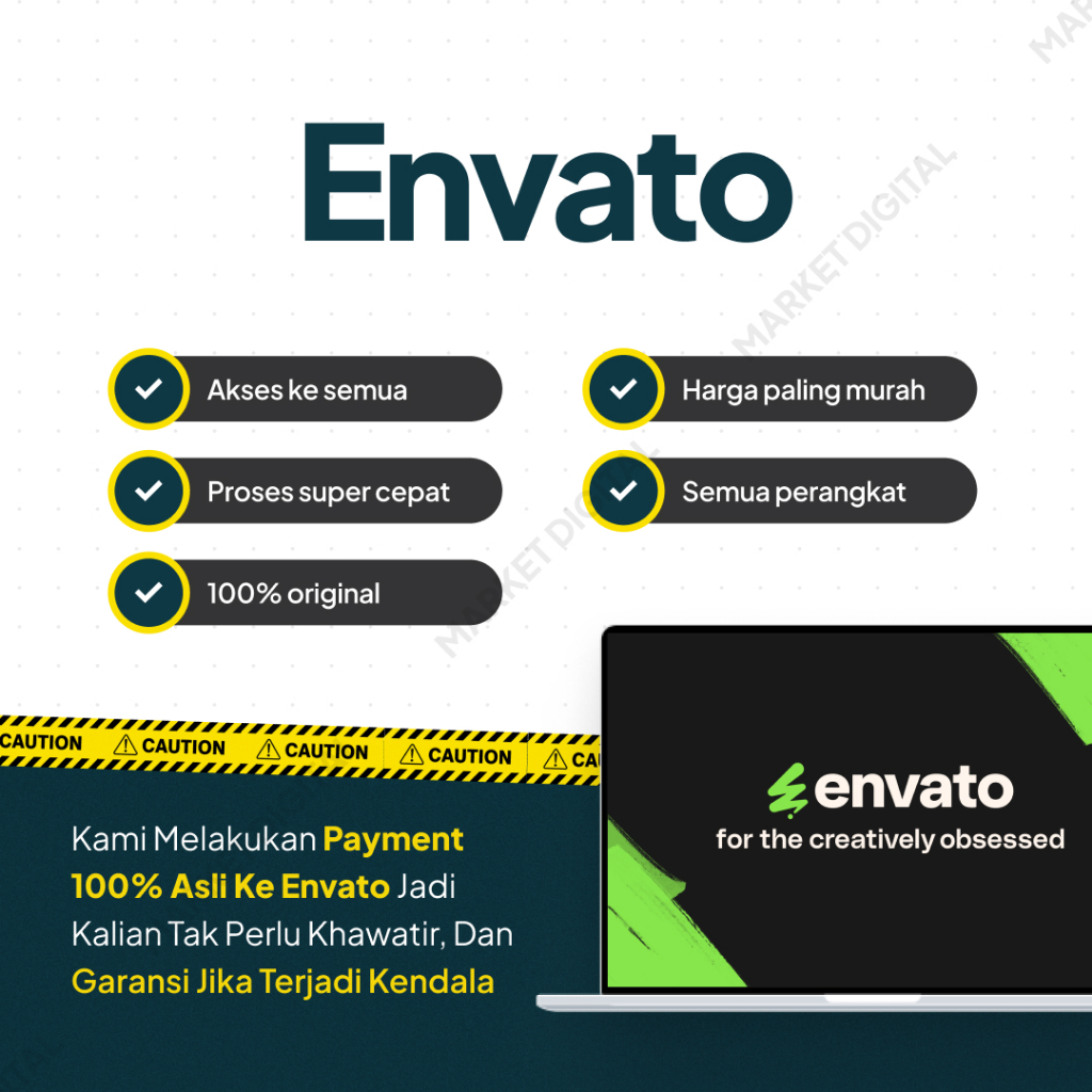 Akun Envato Element Premium - Proses instan | envato elements anti limit device