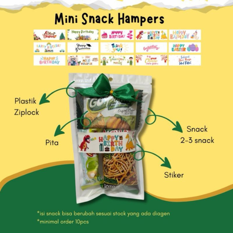 Gift Snack Mini Hampers Ekonomis Warna Hijau