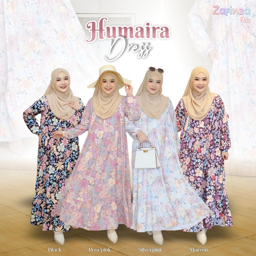 READY STOCK / HUMAIRA DRESS BY ZAFINZA KIDS