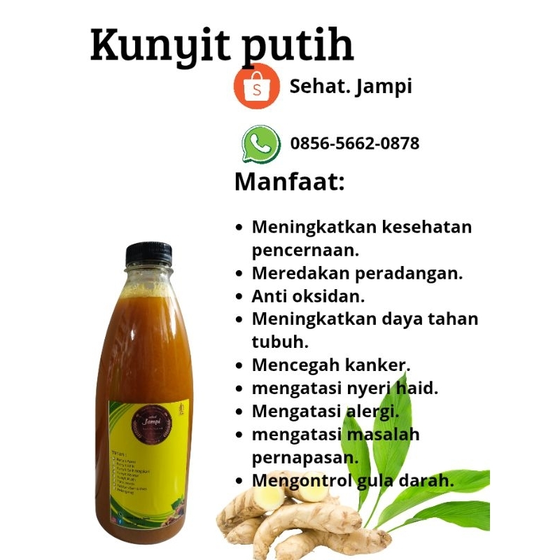 

kunyit putih 600 ml by sehat jampi