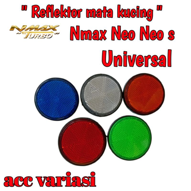 Reflektor mata kucing Motor mobil sepeda Universal model bulat