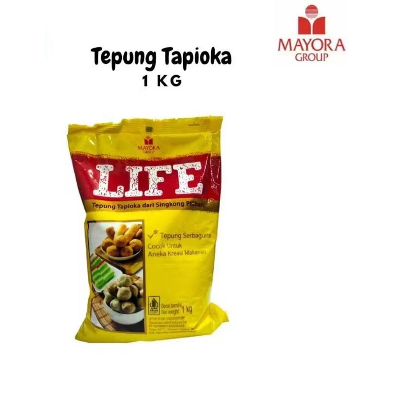 

Tepung Tapioka Life 1kg Mayora