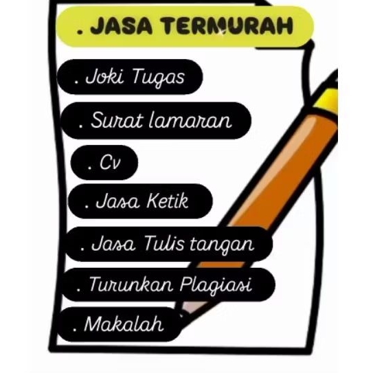 jasa pembuatan CV, ketik, tulis tangan, surat lamaran, plagiasi