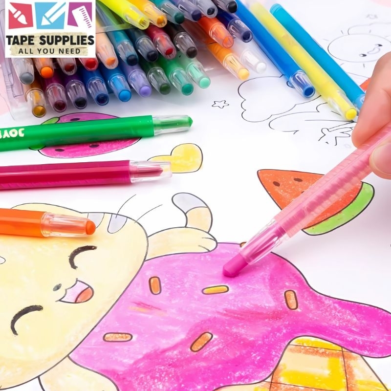 

12/24 warna Krayon Putar - Twist Crayon JOYKO TWCR RB9