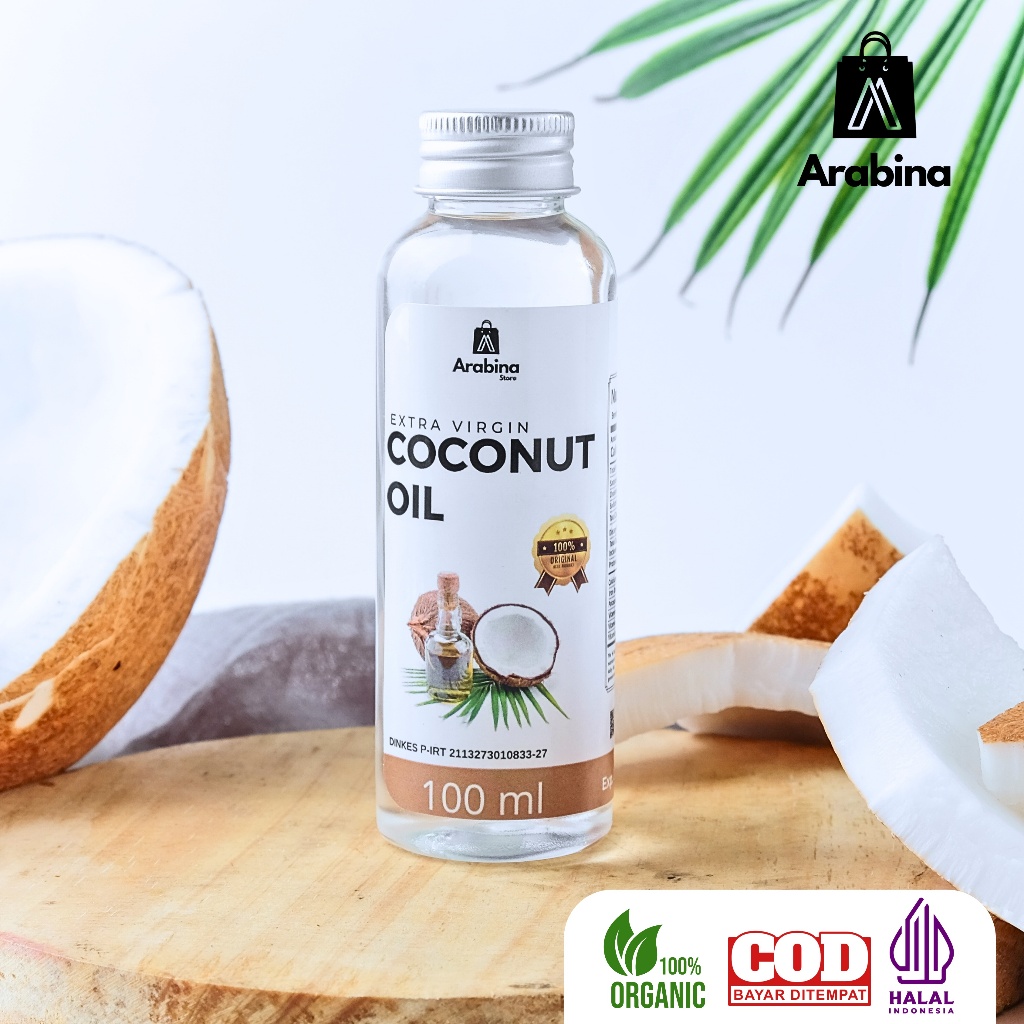 

Arabina Minyak Kelapa 100% Murni Extra Virgin Coconut Oil Cold Pressed VCO Asli Murni