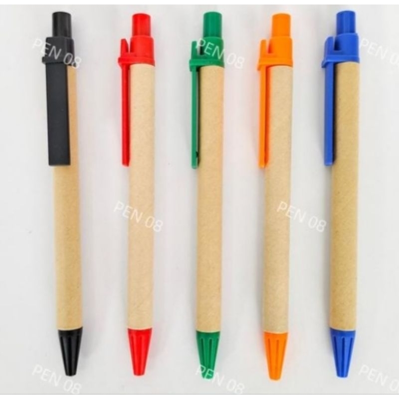 

pulpen kertas pulpen promosi pulpen custom logo suka2