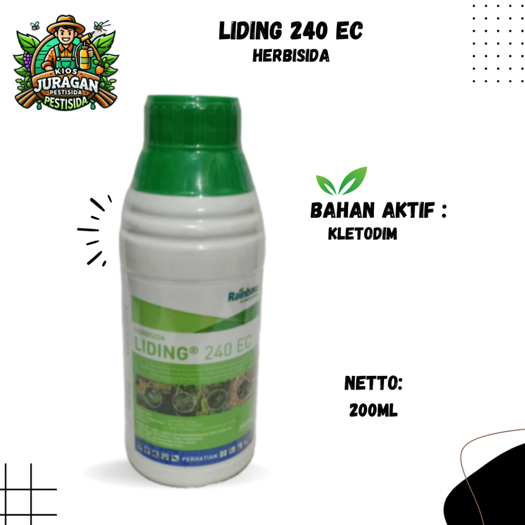 LIDING 240EC 200ML HERBISIDA SELEKTIF TANAMAN CABAI DAN KEDELAI