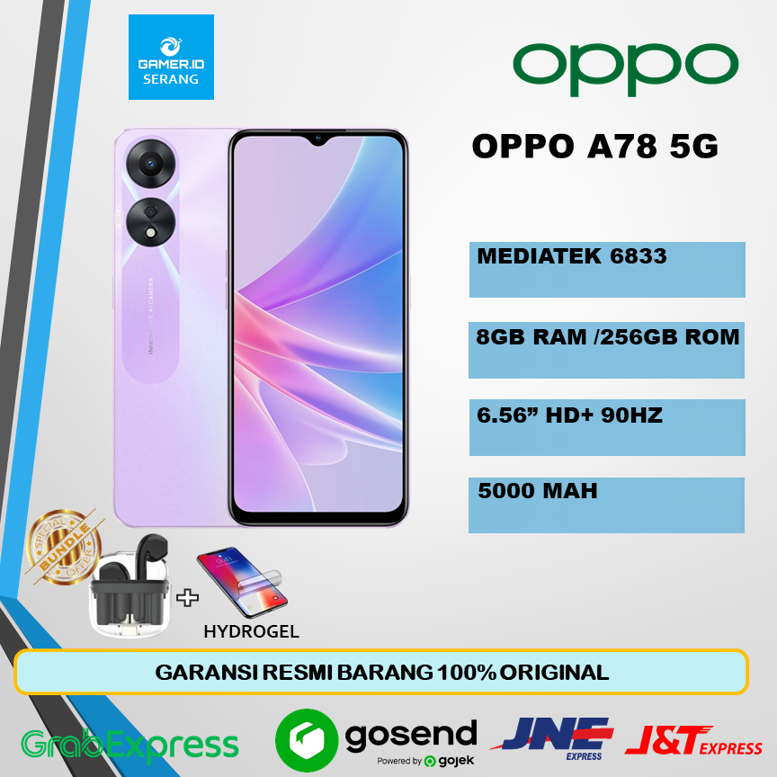OPPO A78 5G 8GB 128 GARANSI RESMI