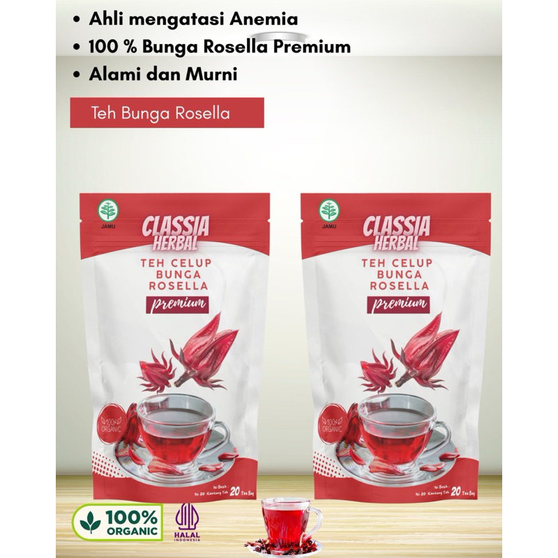 

Classia Herbal Teh bunga rosella 2 pcs bundling