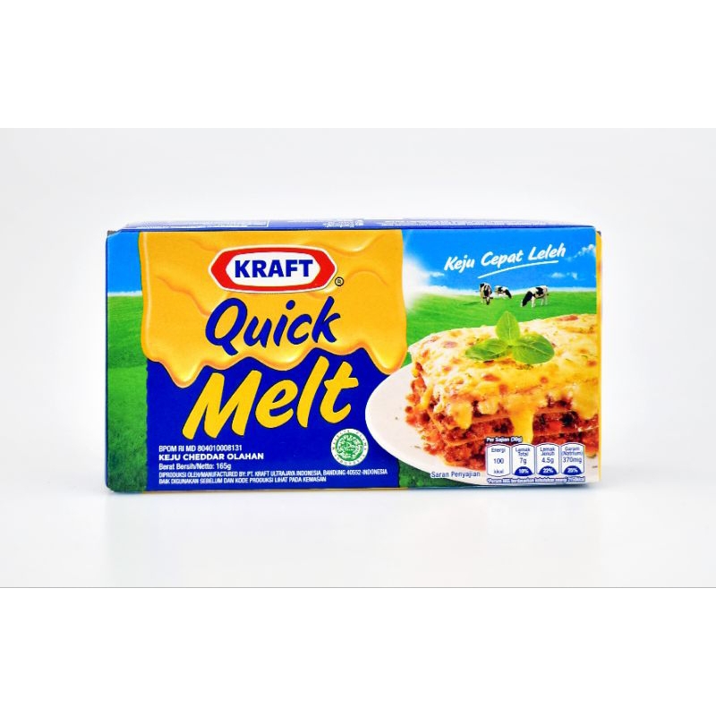

KRAFT Quick Melt 165gr – Keju Leleh Cepat, Lezat & Creamy | Keju Kraft Halal & BPOM
