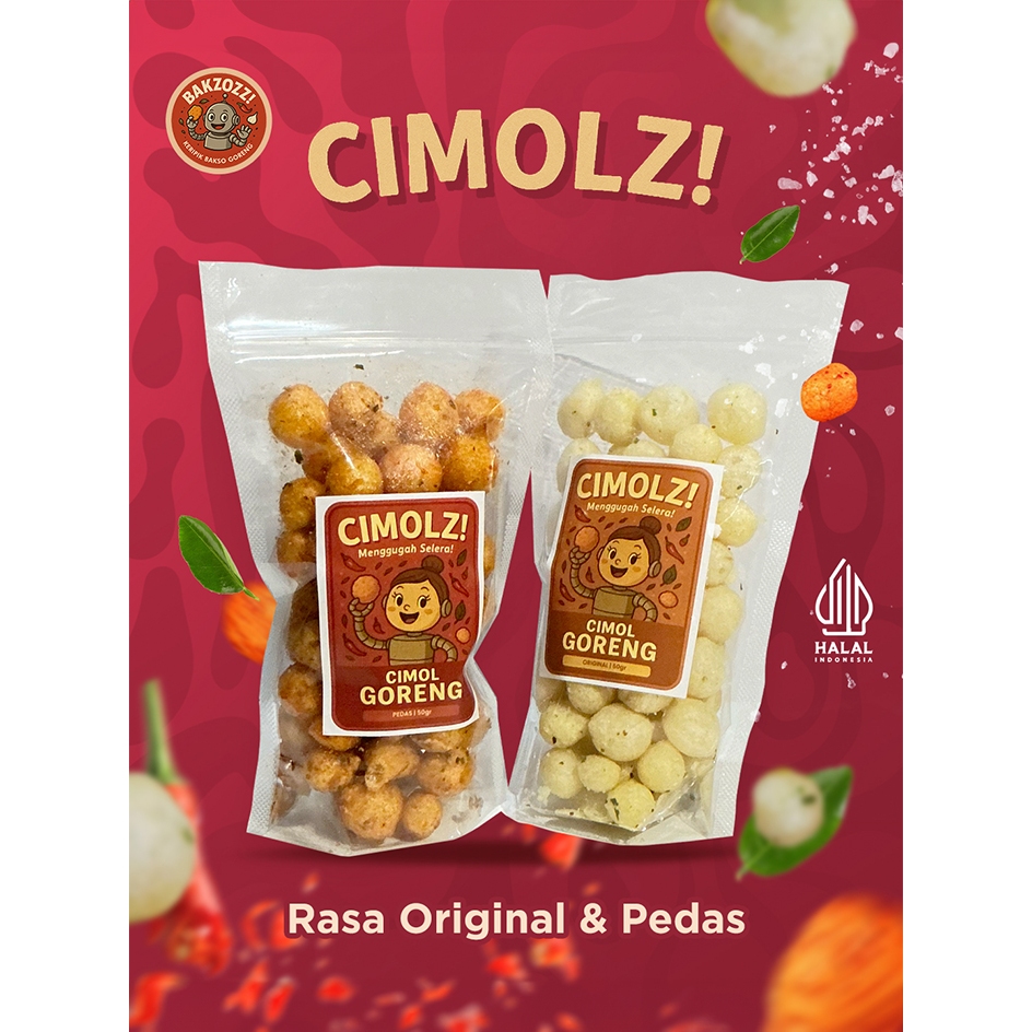 

Cimolz! Cimol Goreng Renyah – Original/Pedas – 50gr