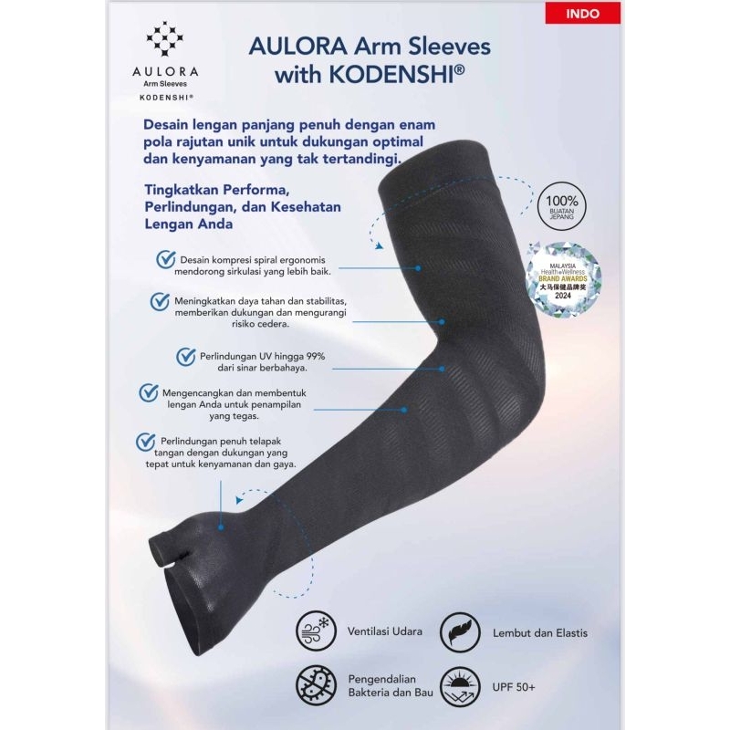 (READY STOCK) 100% GARANSI ORIGINAL Aulora Arm Sleeve Pelindung Tangan sarung tangan kesehatan ,aulo