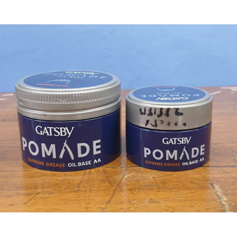 Minyak rambut Gatsby Pomade Biru Oil Base