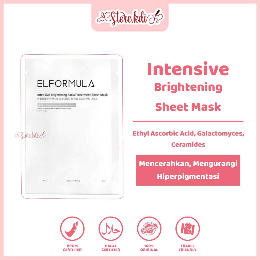 ELFORMULA Intensive Brightening Sheetmask - Masker Wajah