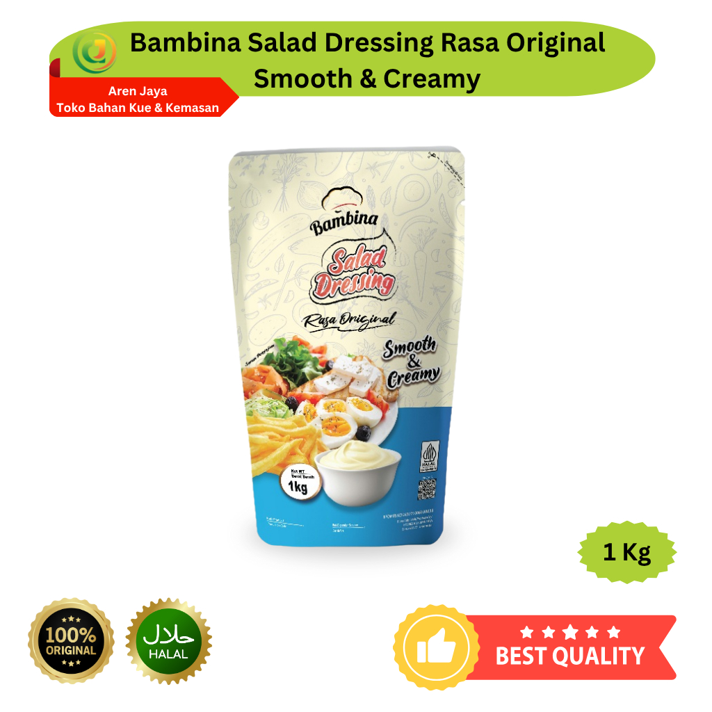 

Bambina Salad Dressing Mayo Sauce Saus Mayonnaise Mayones 1 Kg Original