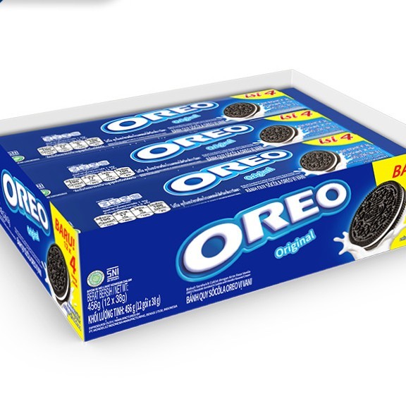 

BISKUIT OREO SANDWICH LUP BOX ISI 12 PCS STROBERI VANILA COKLAT ICE CREAM RED VELVET ALL VARIAN