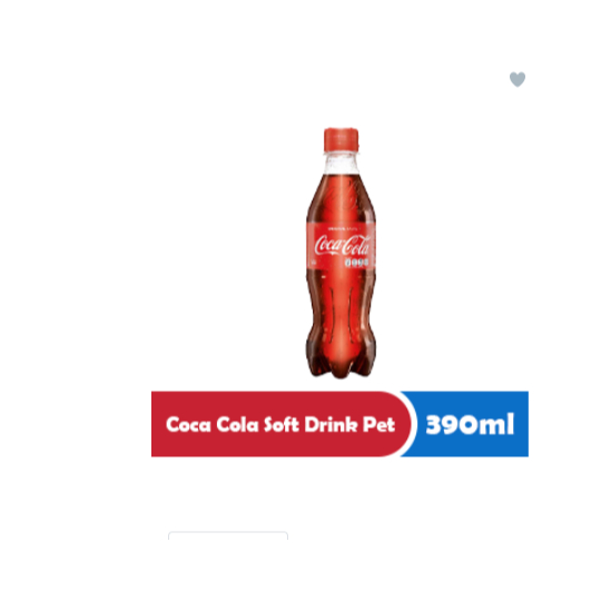 

COCA COLA SOFT DRINK PET 390mL