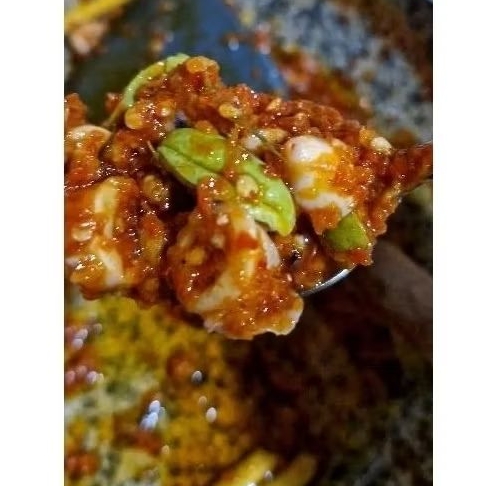 

cumi asin sambal pete