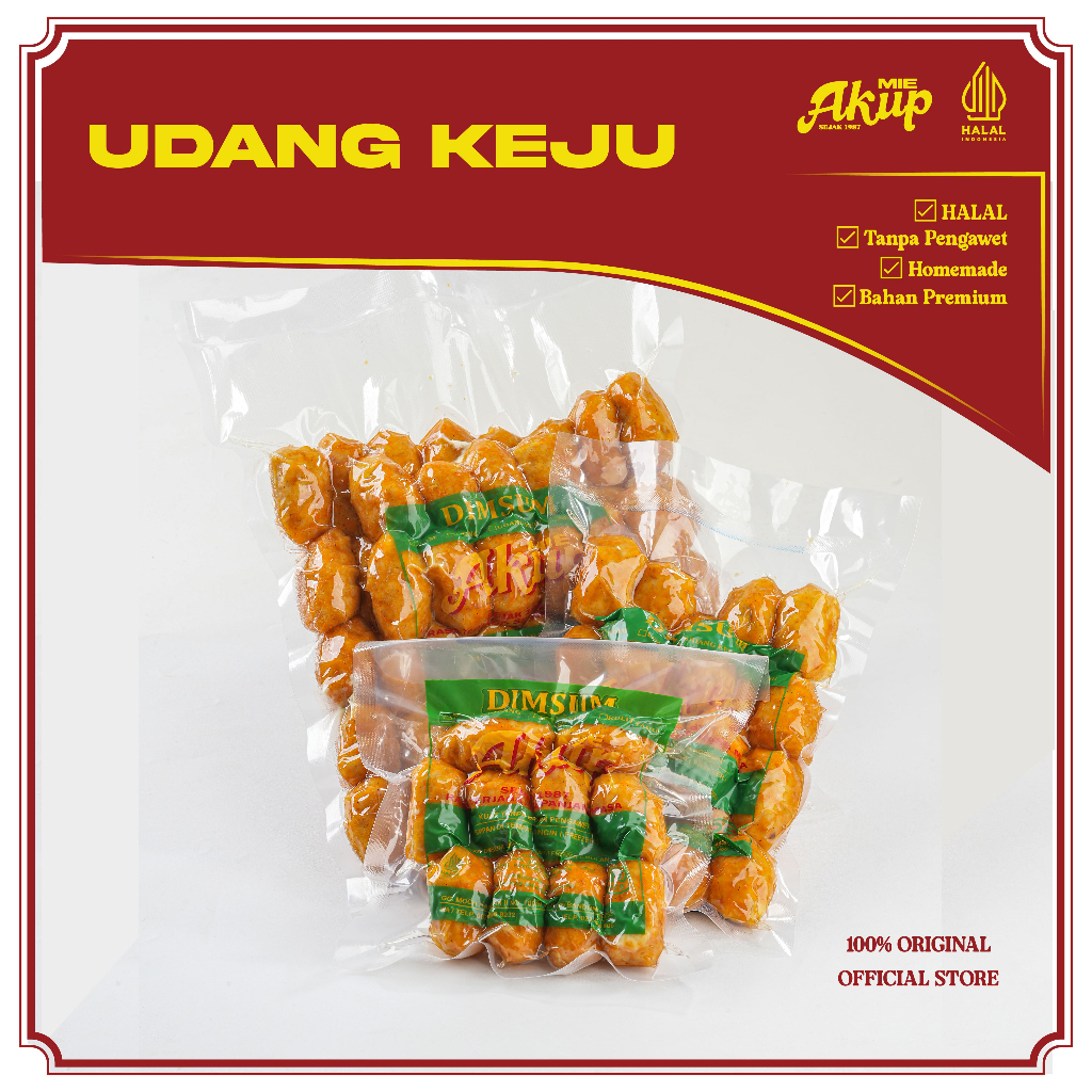 

AKUP – Dimsum Udang Keju Frozen | 10 / 25 / 50 pcs | Lezat, Lumer, Tanpa Pengawet, Halal
