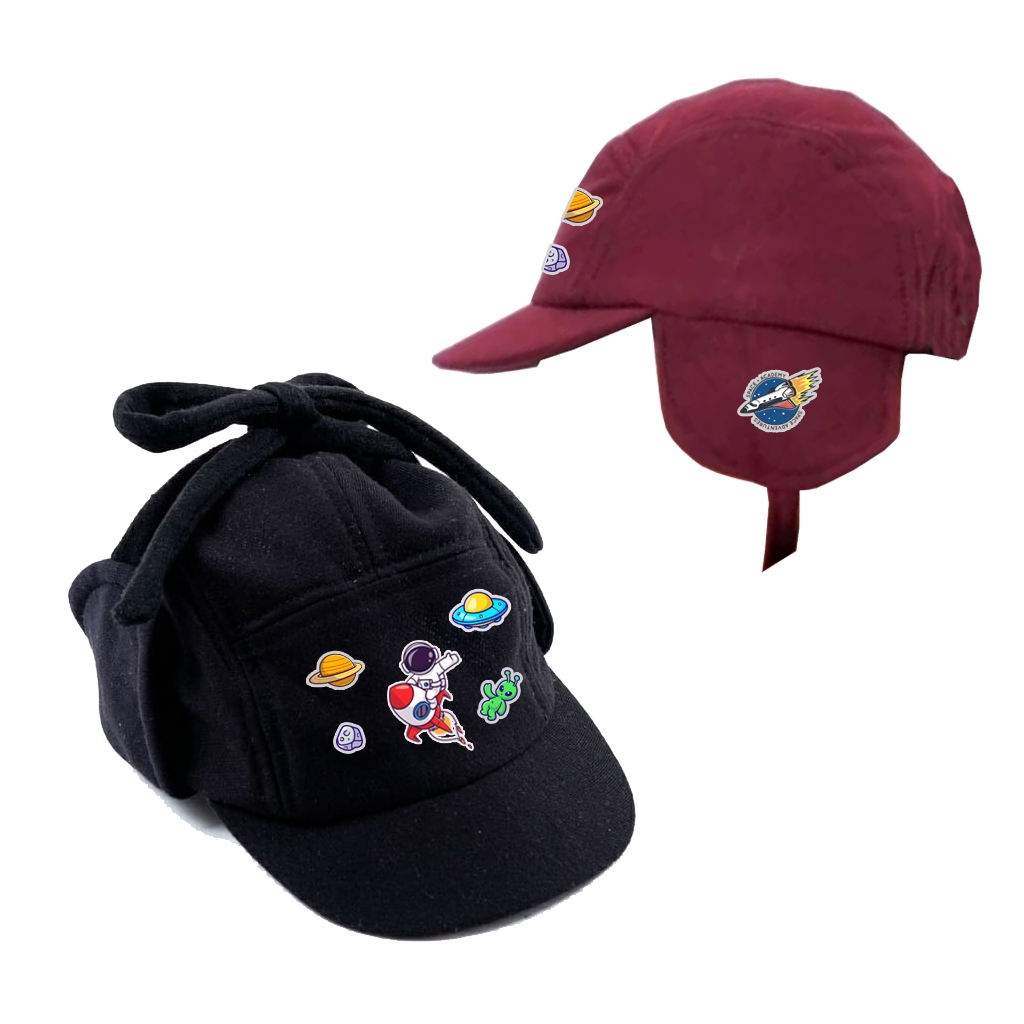 Topi Bayi Jepang Anak  Lucu Laki Perempuan Cowok Cewek baru lahir -2 Thn Astronot CAMPER HAT