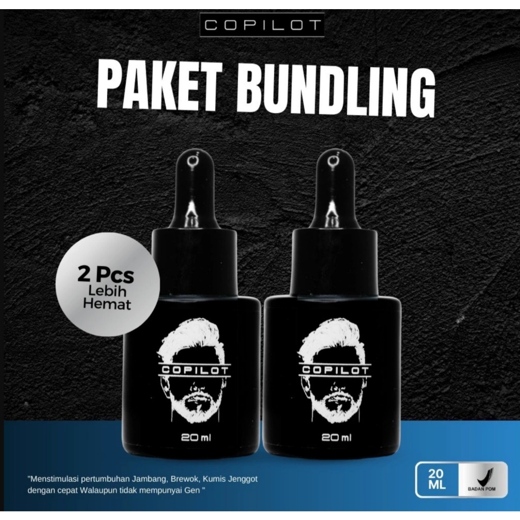 Copilot Serum Booster Penumbuh Rambut Mengatasi Kebotakan Origiinal Palet Bundling 2 PCS