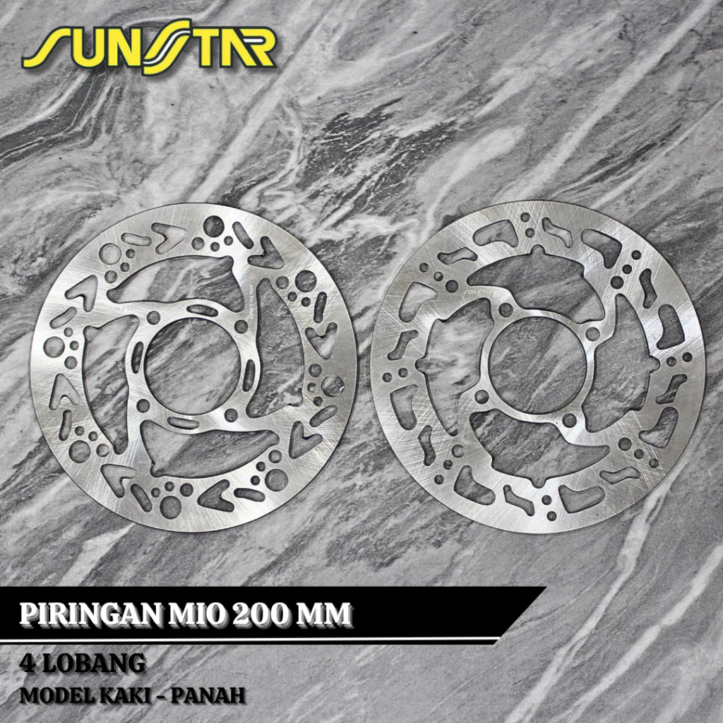 Piringan Cakram Disc Cakram Depan Mio 200mm Sunstar Disc Piringan Cakram Depan Motor Mio Ukuran 200m