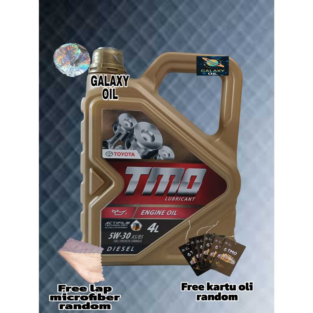 OLI MESIN TMO GOLD SAE 5W-30 NON BARCODE 4 LITER DIESEL SOLAR TOYOTA ACEA A5/B5 FULL