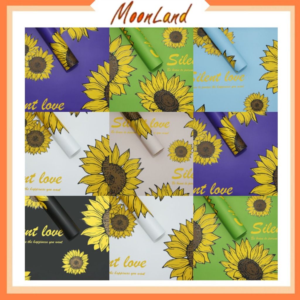 

Kertas buket bunga motif matahari flower wrapping paper kertas cellophane KB6178