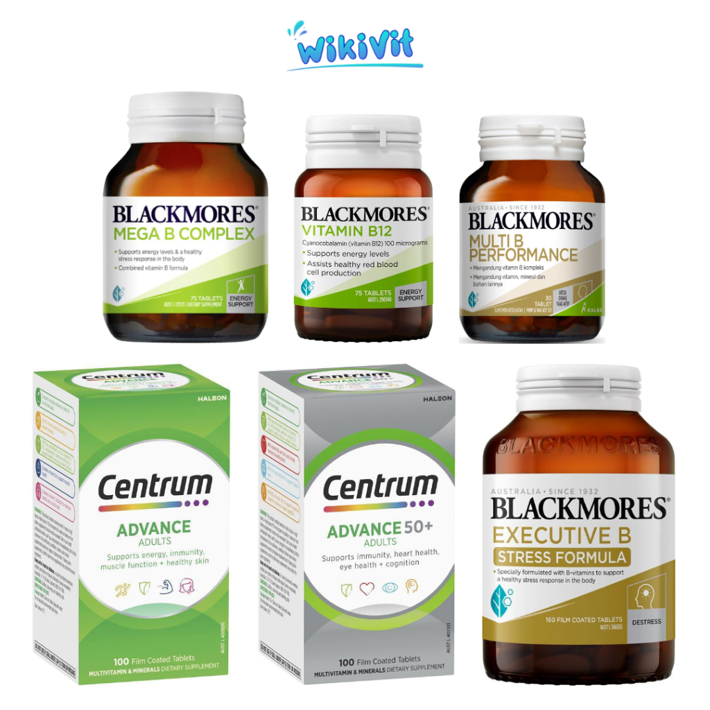 CENTRUM Advance Multivitamin Adults 50+ Adult 50 Plus 100 Tablets Advanced / BEROCCA Energy / Multi 