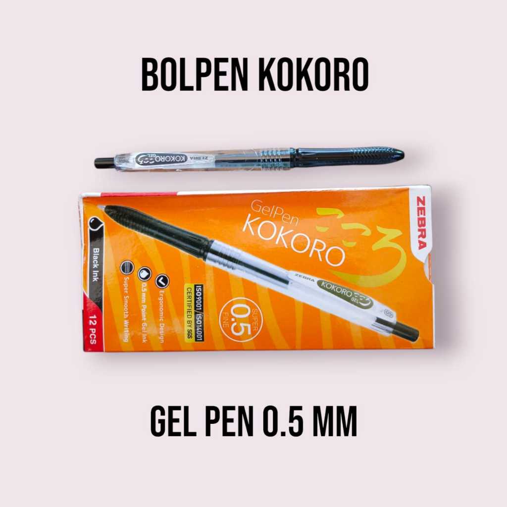 

PULPEN KOKORO ZEBRA 0.5MM (PULPEN GEL) - STATIONERY
