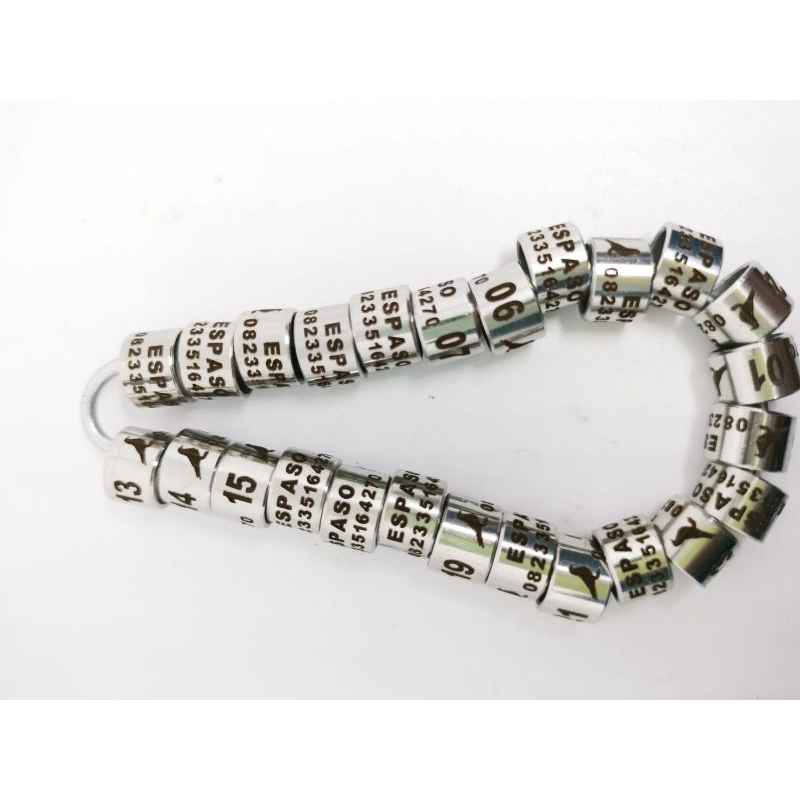 gelang burung  ring burung merpati bahan baja 10 biji  bisa cetal nama