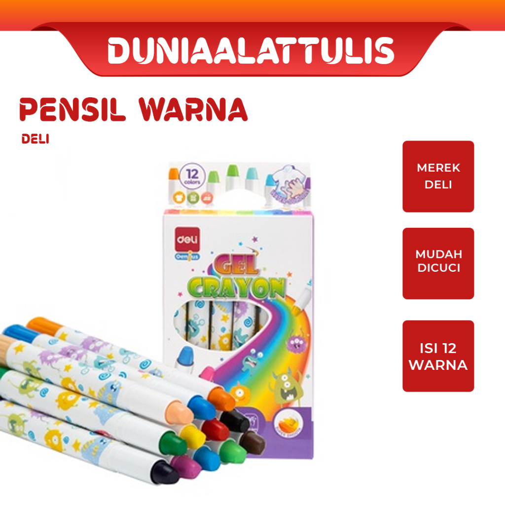 

DELI - KRAYON GEL / CRAYON GEL 12 WARNA C211-12