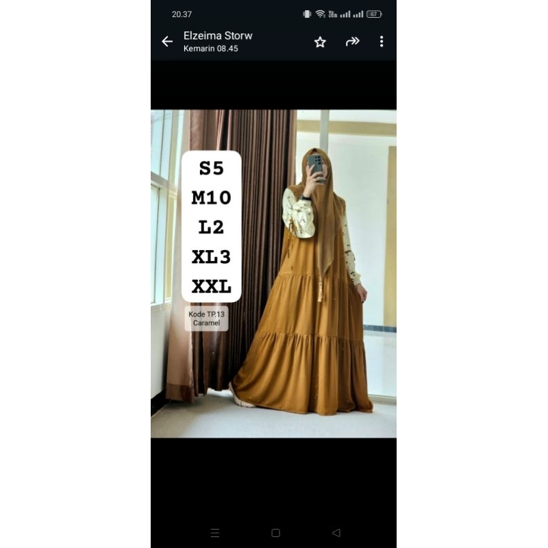 gamis rayon twill elzeima