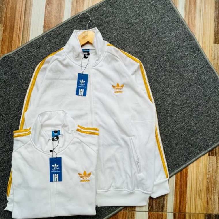 KODE S46Z JAKET TRACKTOP ADIDAS 3FOIL WHITE GOLD