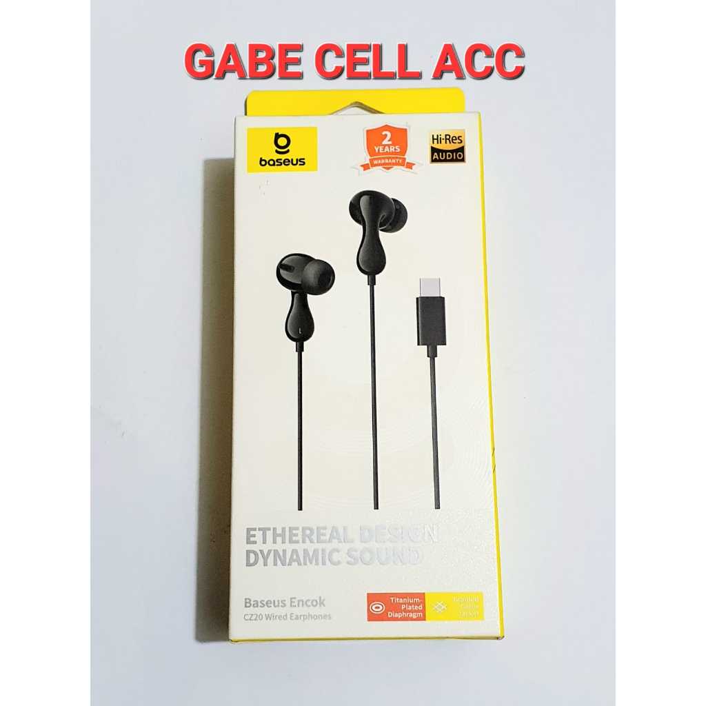 HEADSET WIRED EARPHONES BASEUS TYPE-C CZ20 BASEUS TYPE-C CZ11 BASEUS TYPE-C C17