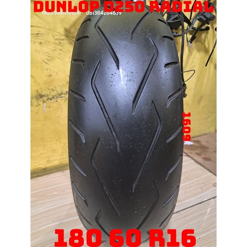 ban dunlop d250 radial uk 180 60 ring 16 original th 2009 eks limbah moge