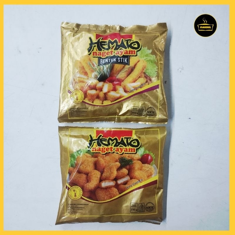 

Hemato Nugget Reguler dan Stick Gold Nugget Ayam 250gr