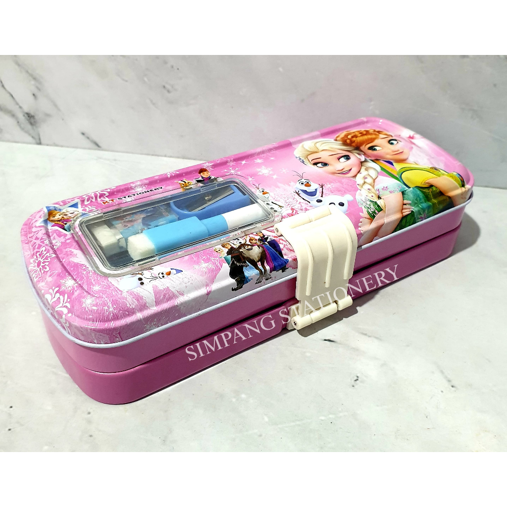 

Kotak Pensil Kaleng KT-6605 + Alat Tulis / set