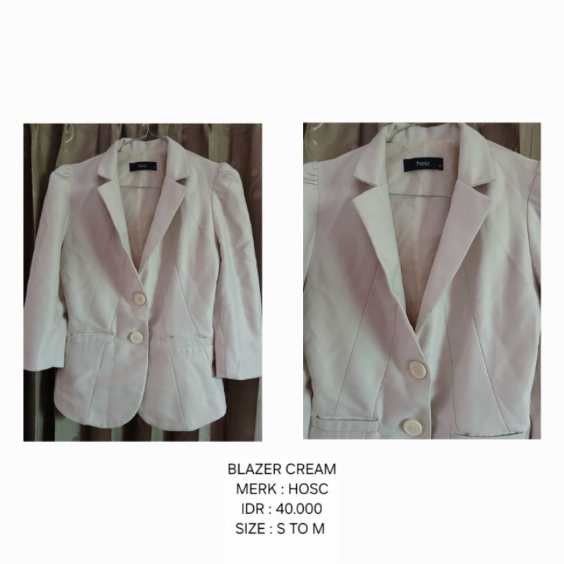 BLAZER CREAM WANITA