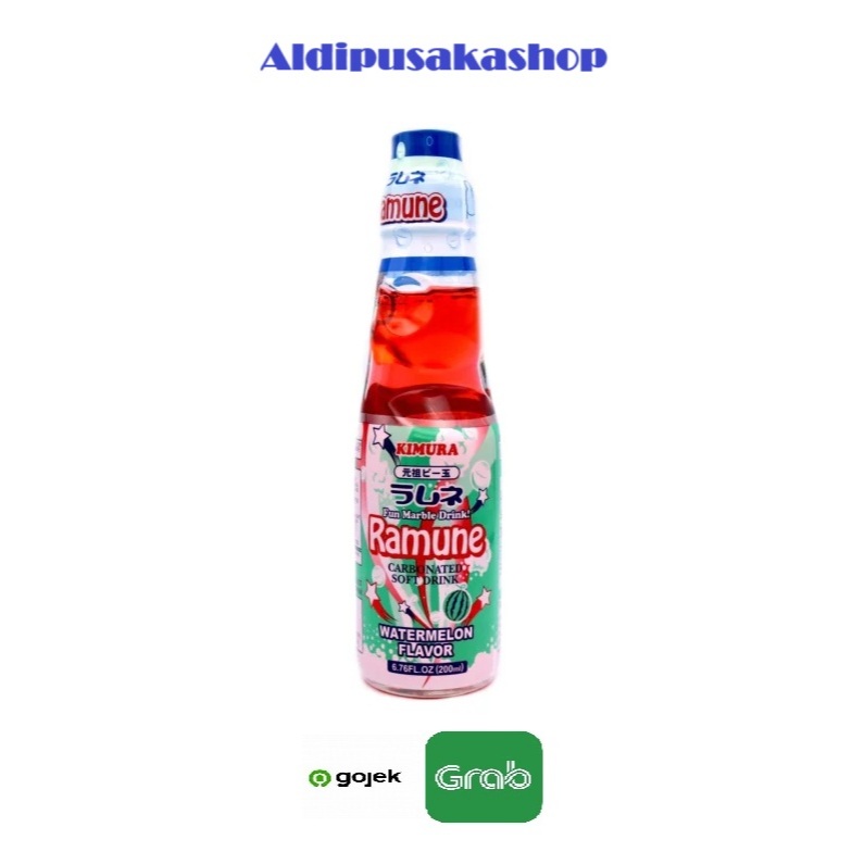

Kimura Ramune Watermelon 200ml - Minuman Soda Made In Japan