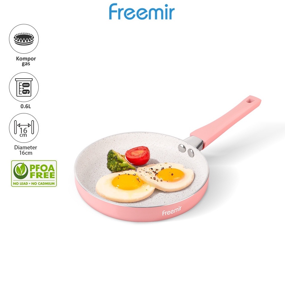KODE W6H OFFICIAL freemir Mini frying pan pink 16 cm