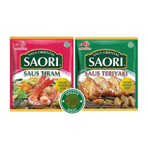 

Saori saus tiram teriyaki oriental 23 gram 1 renteng isi 10 sachet